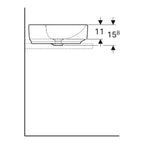 Geberit VariForm Waschtischschale unterbaufähig