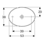 Geberit VariForm Waschtischschale unterbaufähig