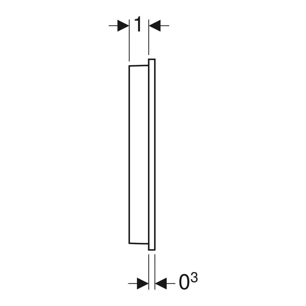 Geberit Wandbedienpanel für Geberit AquaClean