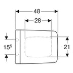 Geberit Xeno² WC-Sitz & Deckel mit Absenkautomatik
