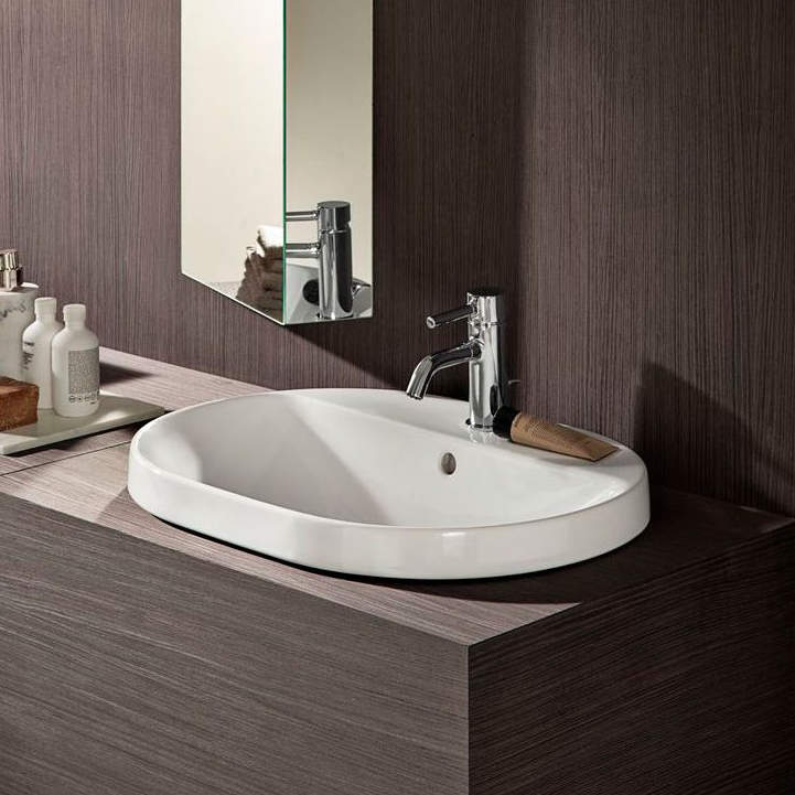 Geberit VariForm Einbau Waschtisch elliptisch von oben