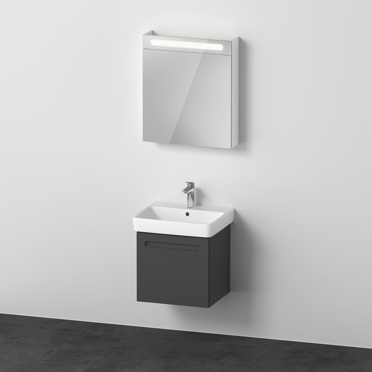 Duravit false.1 Waschtisch und Unterbau mit Spiegelschrank