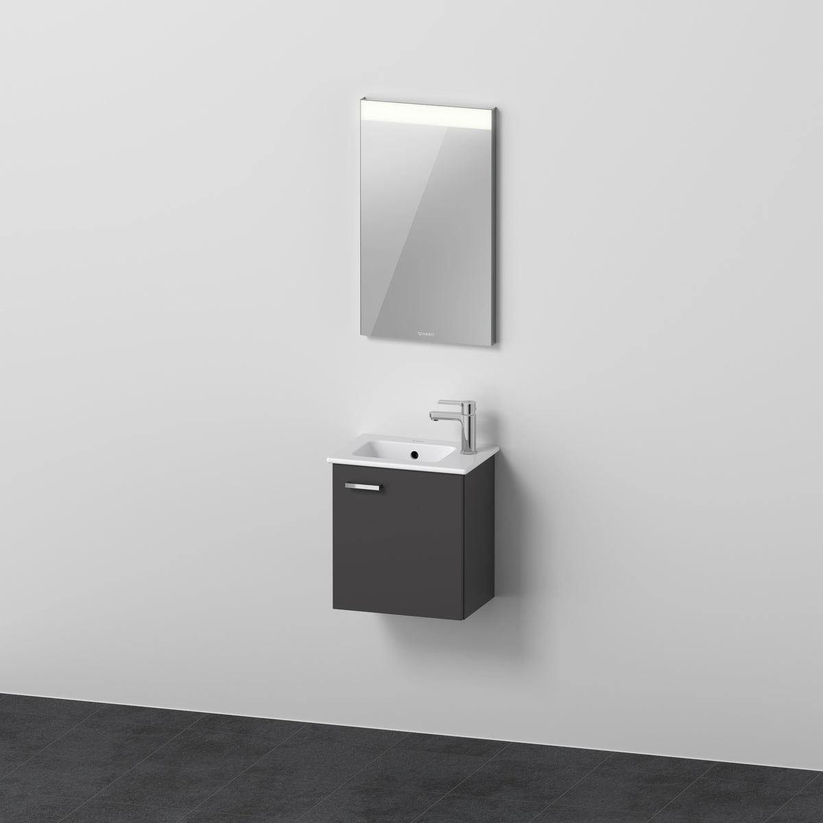 Duravit XBase Waschtisch und Unterbau mit Spiegel