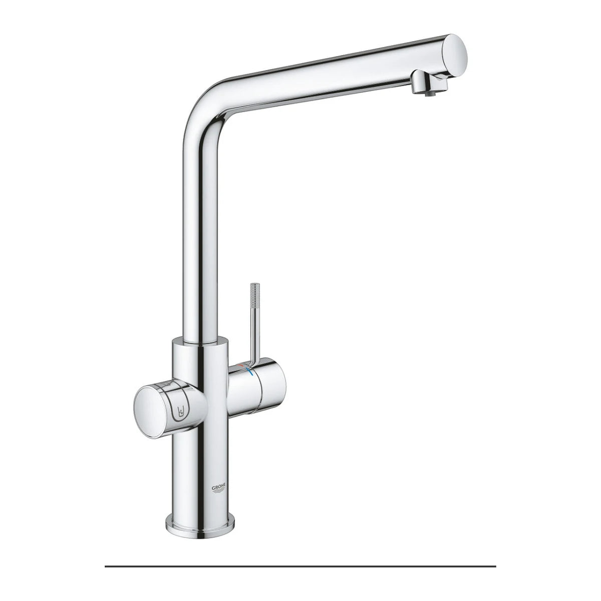 Grohe Blue Home L Küchenarmatur StarterKit mit Kühleinheit