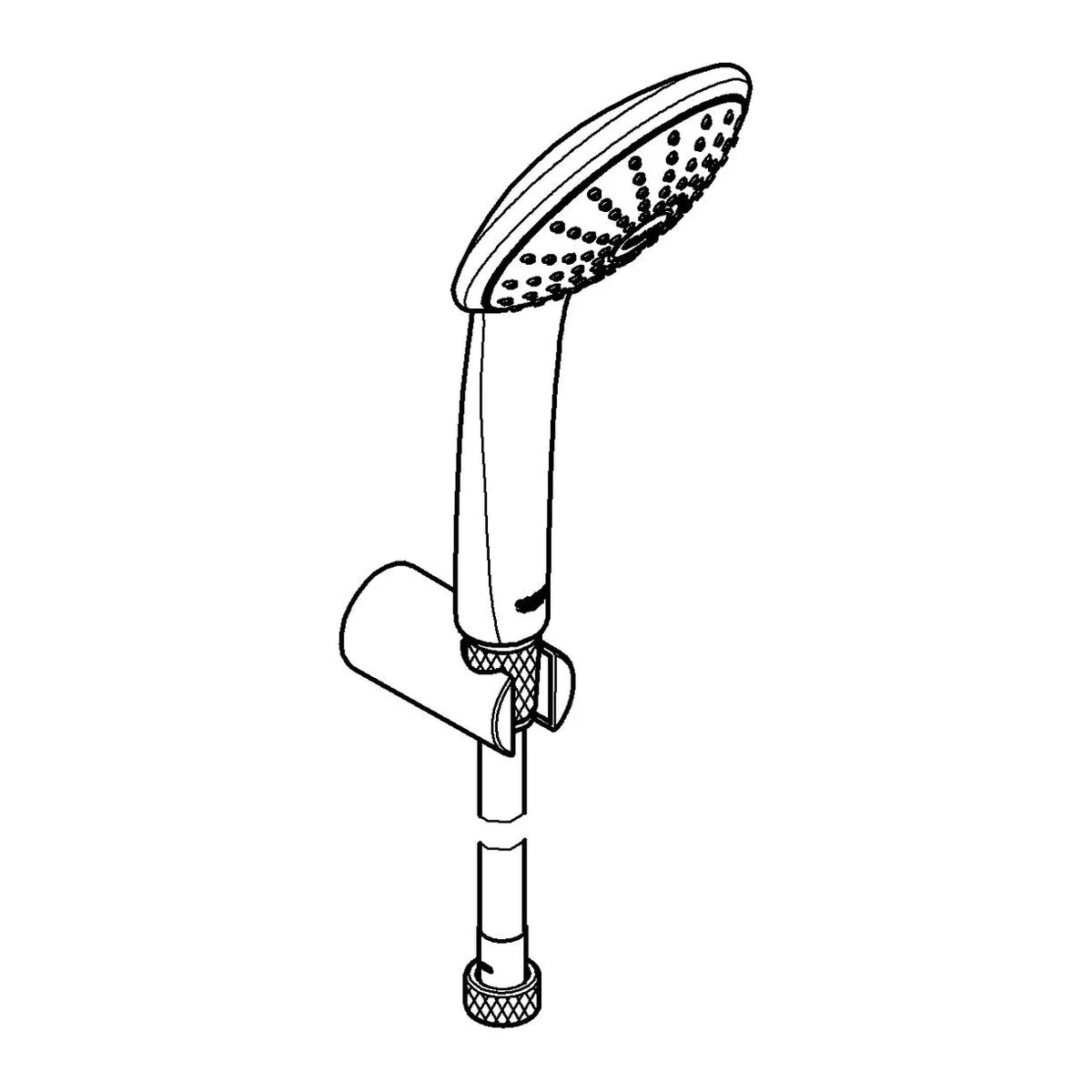 Grohe Euphoria 110 Mono 1jet Handbrause mit Wandhalter