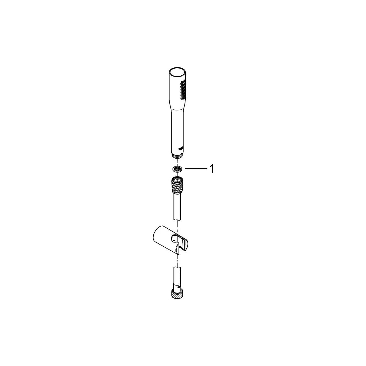 Grohe Euphoria C Stick 1jet Handbrause mit Wandhalter