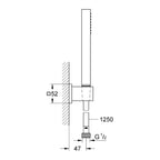 Grohe Euphoria Cube Stick 1jet Handbrause mit Brausehalter