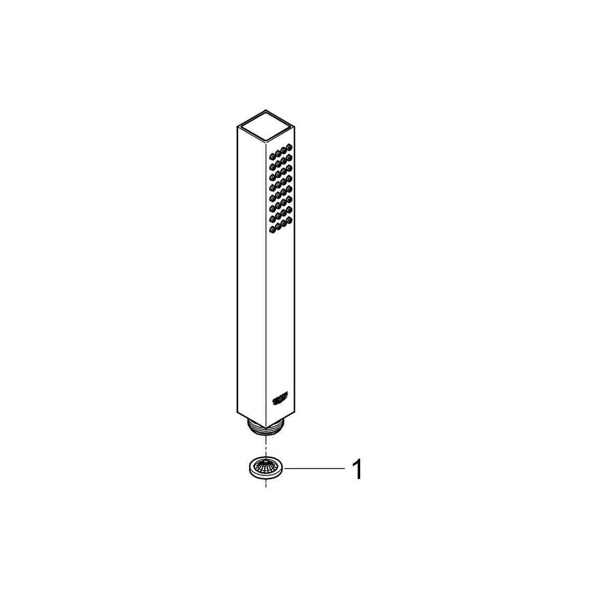 Grohe Euphoria Cube Stick 1jet Handbrause
