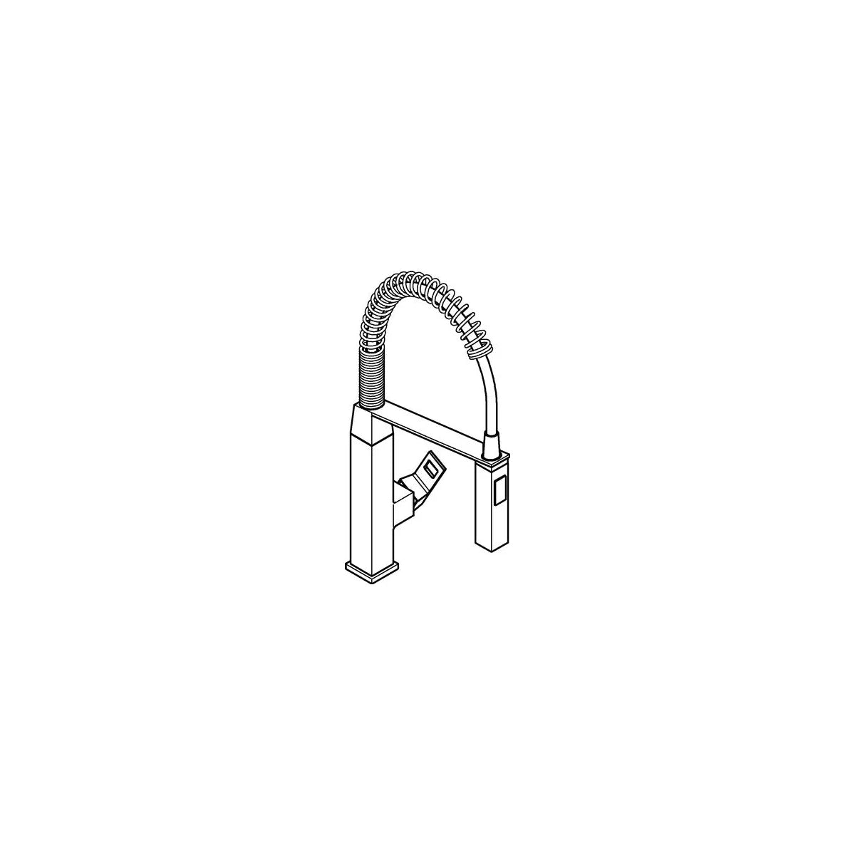 Grohe Eurocube Küchenarmatur schwenkbar & ausziehbar