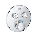 Grohe Grohtherm SmartControl Thermostat mit 2 Absperrventilen rund chrom