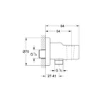 Grohe Relexa Wandanschlussbogen