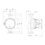 Grundfos Heizungspumpe ALPHA 1 GO 25-40 Baulänge 180mm