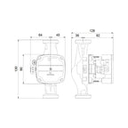 Grundfos Solarpumpe Alpha 15-75 Baulänge 130mm