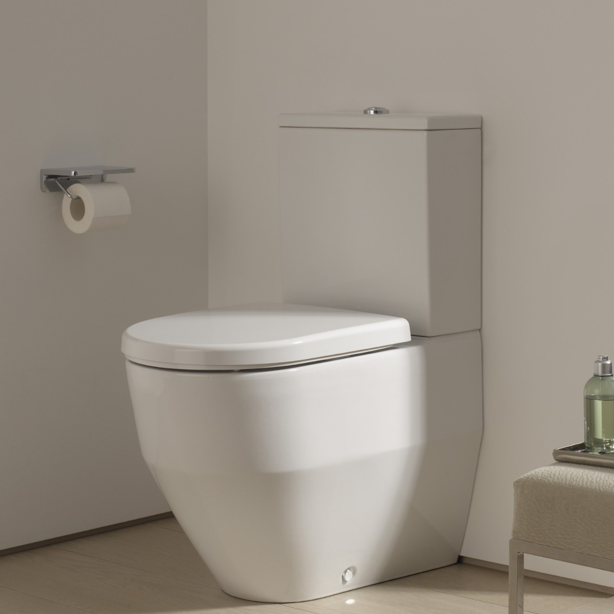 Laufen Pro Stand-WC Kombination Tiefspüler mit Spülrand für aufgesetzten Spülkasten