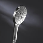GROHE Duschsystem Rainshower SmartActive 310 26647, mit Thermostatbatterie, Wandmontage, Kopfbrause, Handbrause 26544000, chrom