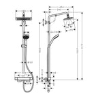 Hansgrohe Croma E 280 1jet Duschsystem