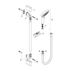 Hansgrohe Croma E 4jet Brausegarnitur