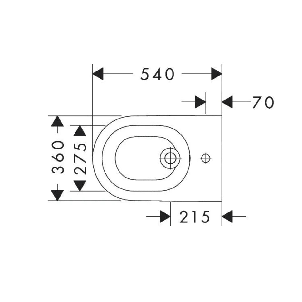 Hansgrohe EluPura Wand-Bidet