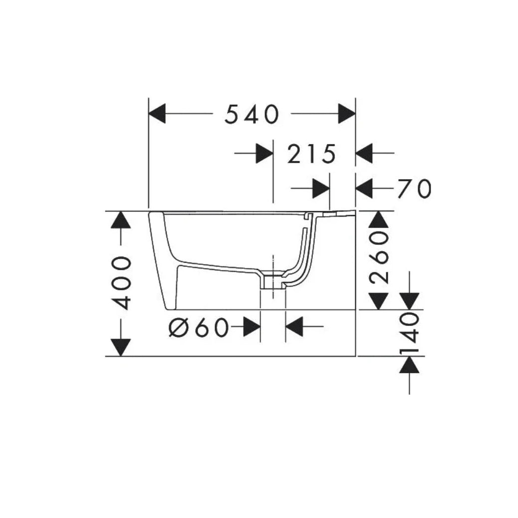Hansgrohe EluPura Wand-Bidet