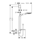 Hansgrohe Raindance Select E 120 3jet Brausegarnitur