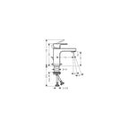 Hansgrohe Vernis Shape 100 Einhebel Waschtischarmatur