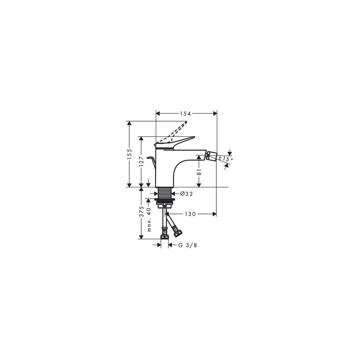 Hansgrohe Vivenis Bidetarmatur