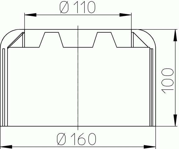 HL WC-Rosette DN110 Abdeckung für WC-Rohrverbindungen
