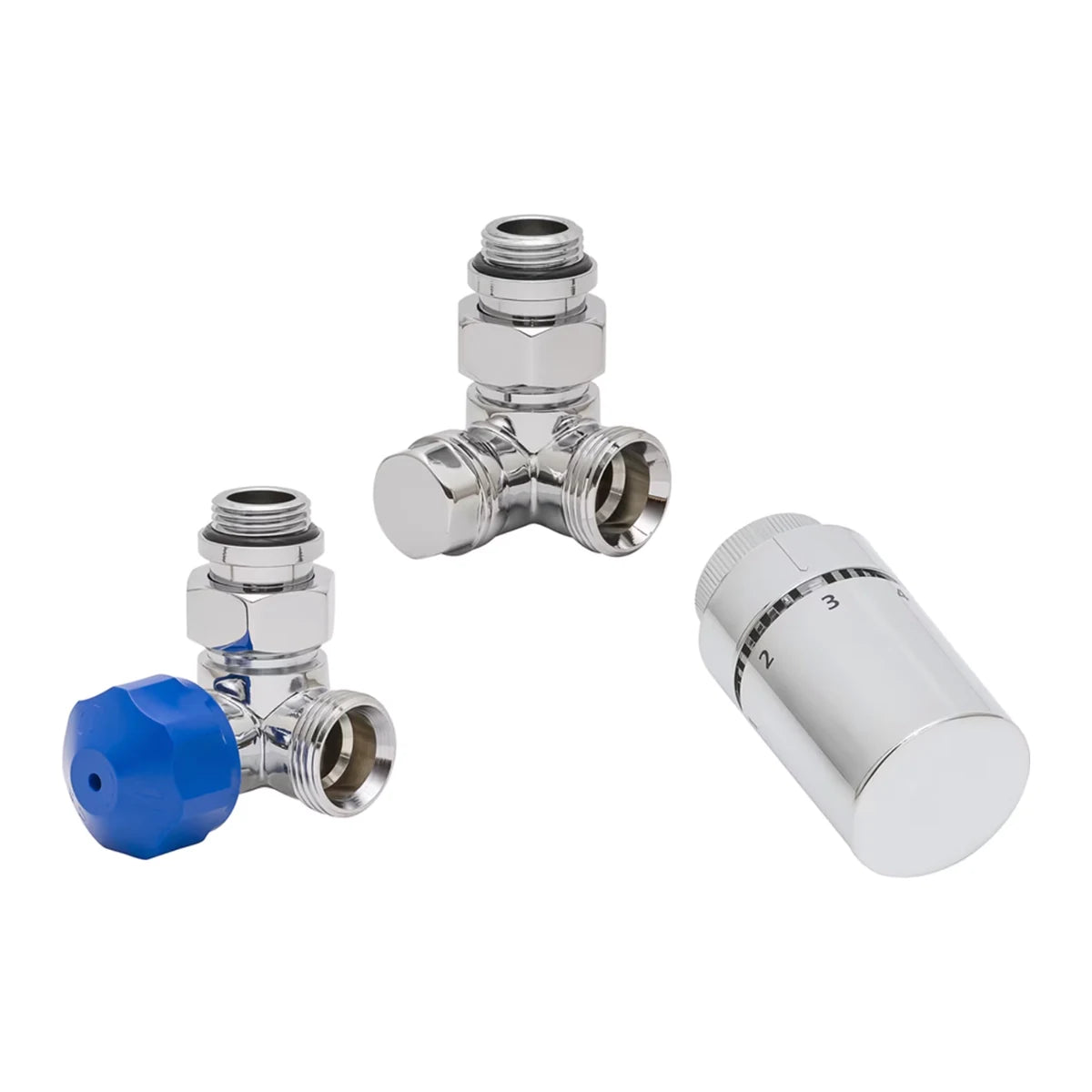 HSK Seitenanschluss Eckform spezial mit Thermostat