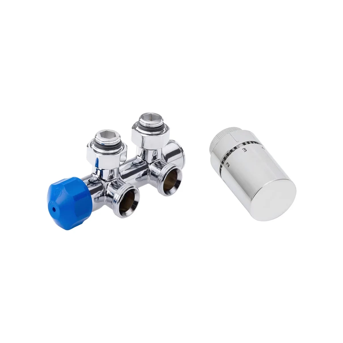 HSK Universal Mittelanschluss Eckform mit Thermostat