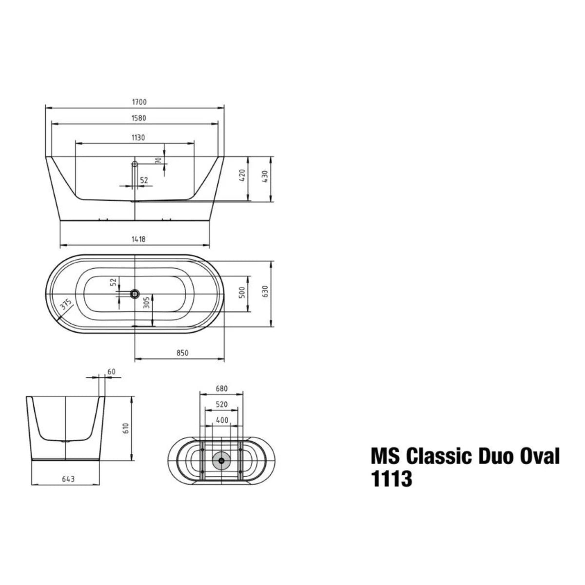Kaldewei CLASSIC DUO freistehende Badewanne aus Stahl