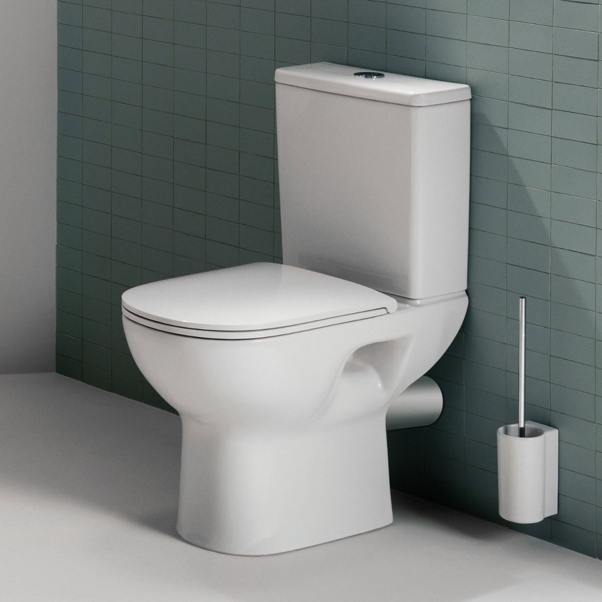 Laufen Lua Vario Stand-WC Kombination Tiefspüler spülrandlos für aufgesetzten Spülkasten