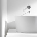 Laufen Val freistehende Badewanne rund aus Mineralguss