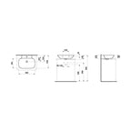 Laufen Ino Aufsatz-Waschtisch (560x450x145mm)