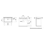 Laufen Kartell Aufsatz-Waschtisch (1000x460x145mm)