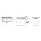 Laufen Kartell Aufsatz-Waschtisch (1000x460x145mm)