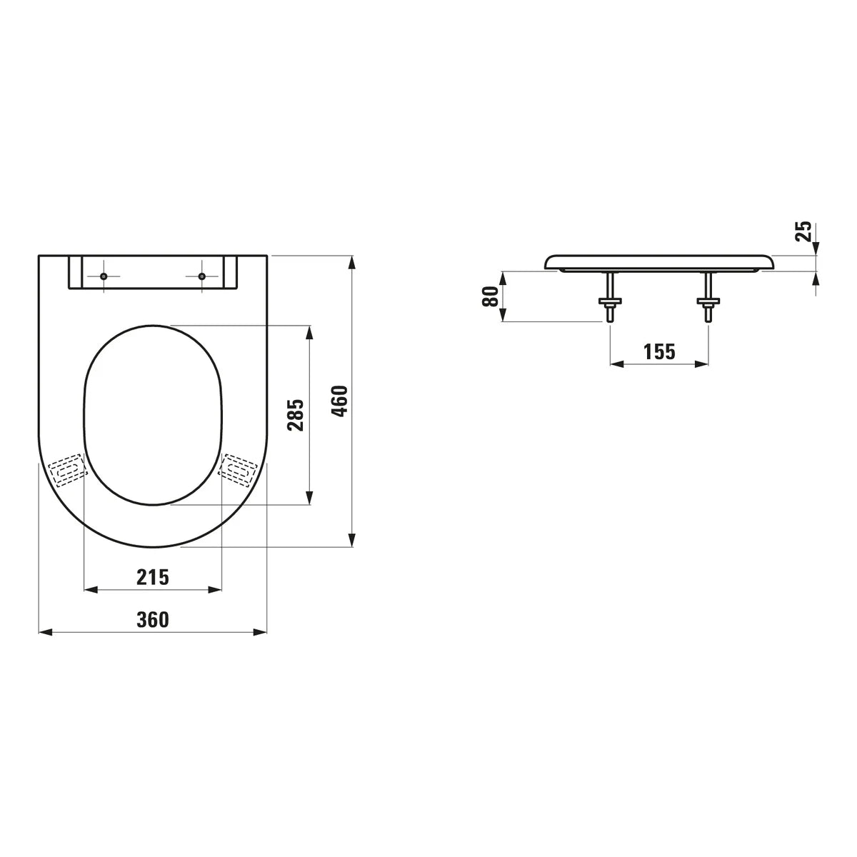Laufen Libertyline WC-Sitzring
