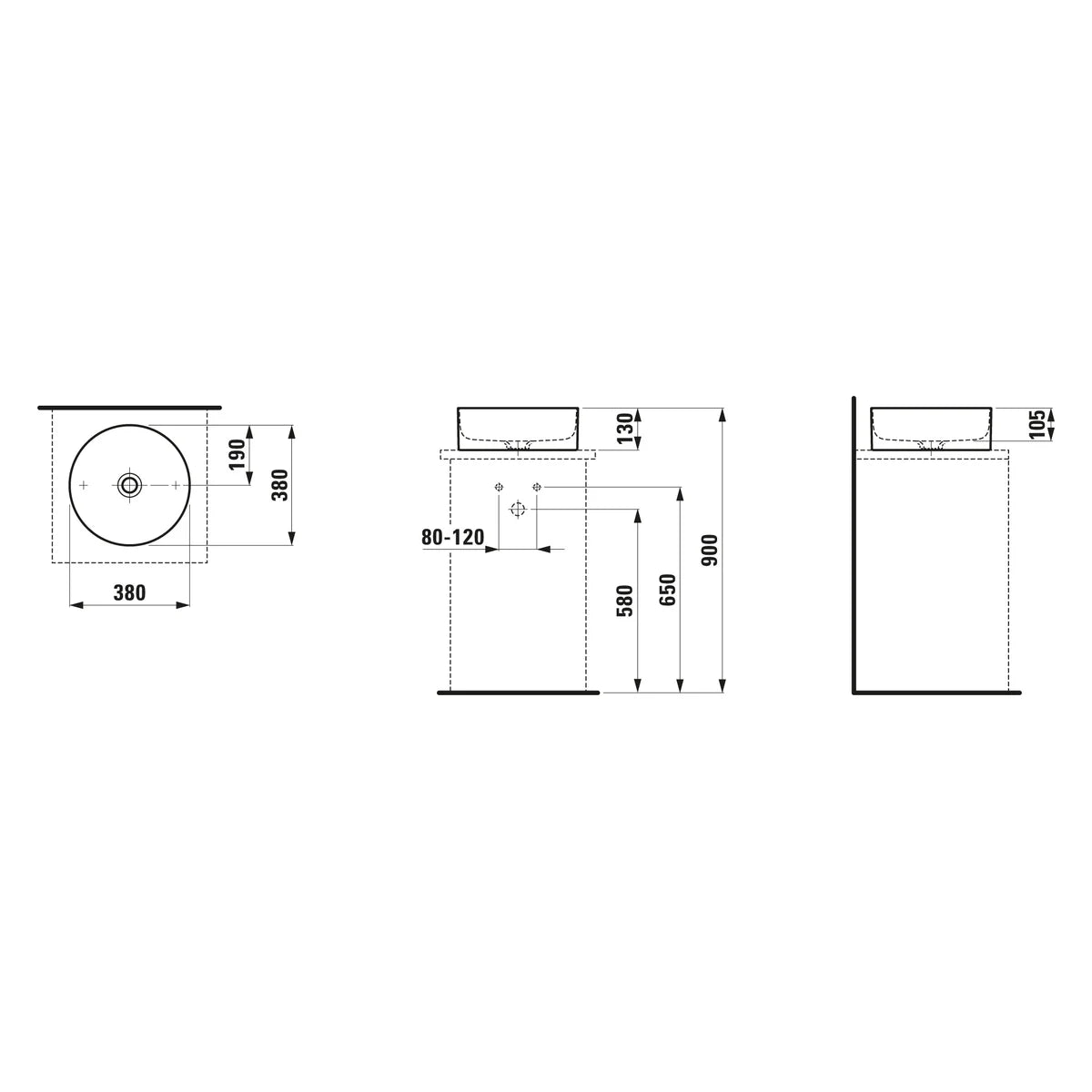 Laufen Living Square Waschtisch-Schale