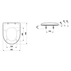 Laufen Moderna R WC-Sitz & Deckel ohne Absenkautomatik