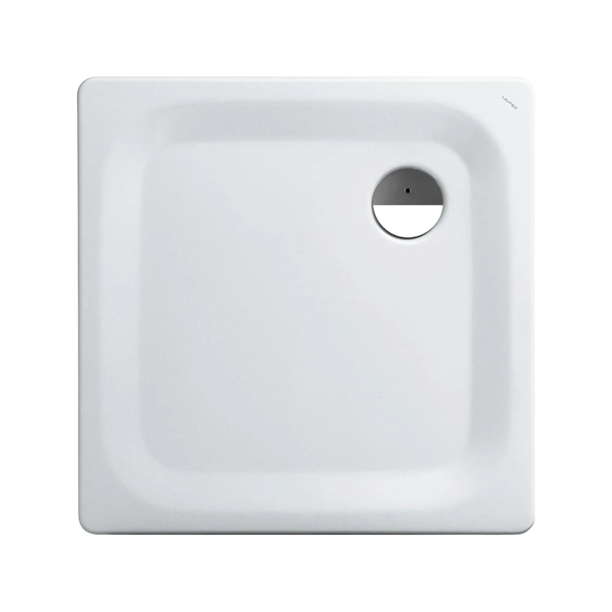 Laufen Platina Stahl Quadrat-Duschwanne extra flach