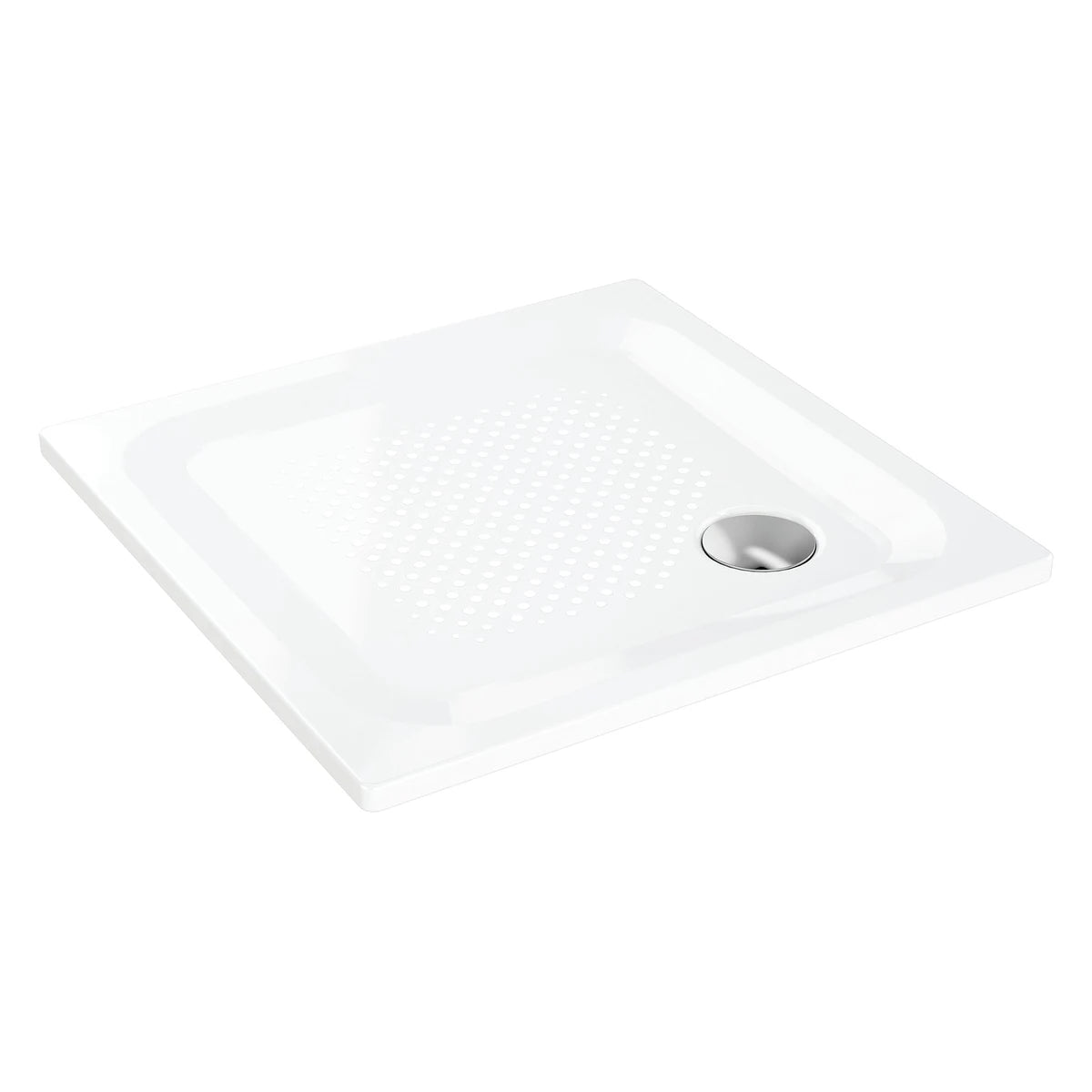 Laufen Platina Stahl Quadrat-Duschwanne mit Eckablauf