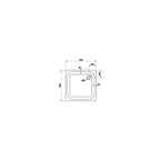 Laufen Platina Stahl Quadrat-Duschwanne mit Eckablauf