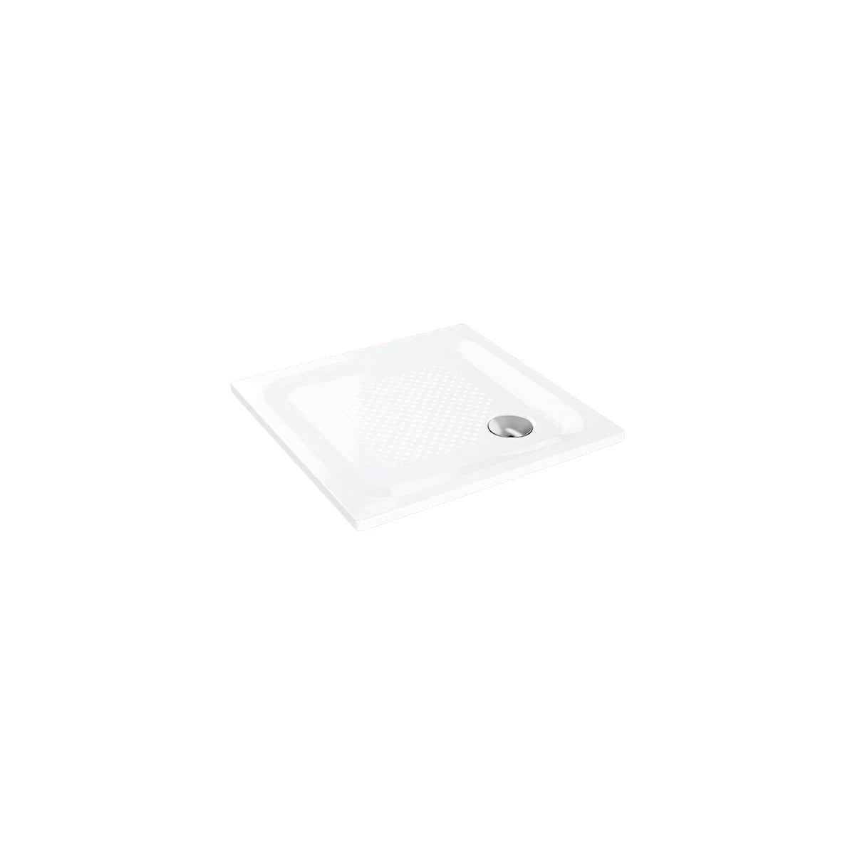 Laufen Platina Stahl Quadrat-Duschwanne mit Eckablauf