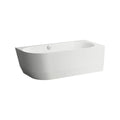 Laufen Pro Eck-Badewanne aus Marbond mit Schürze