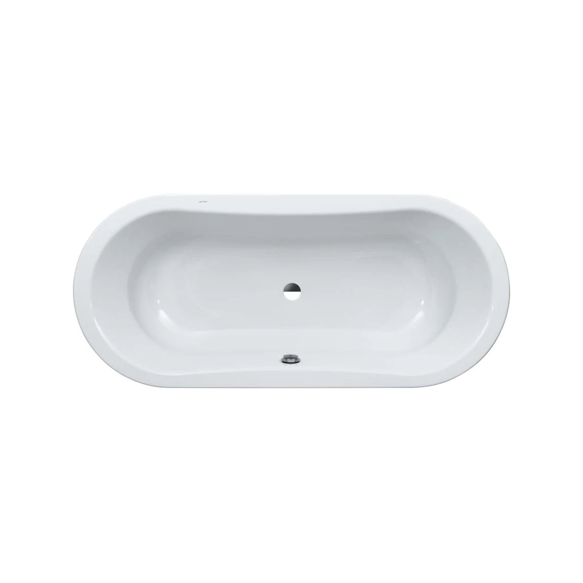 Laufen Thallium Duo Oval-Badewanne mit 2 Rückenschrägen