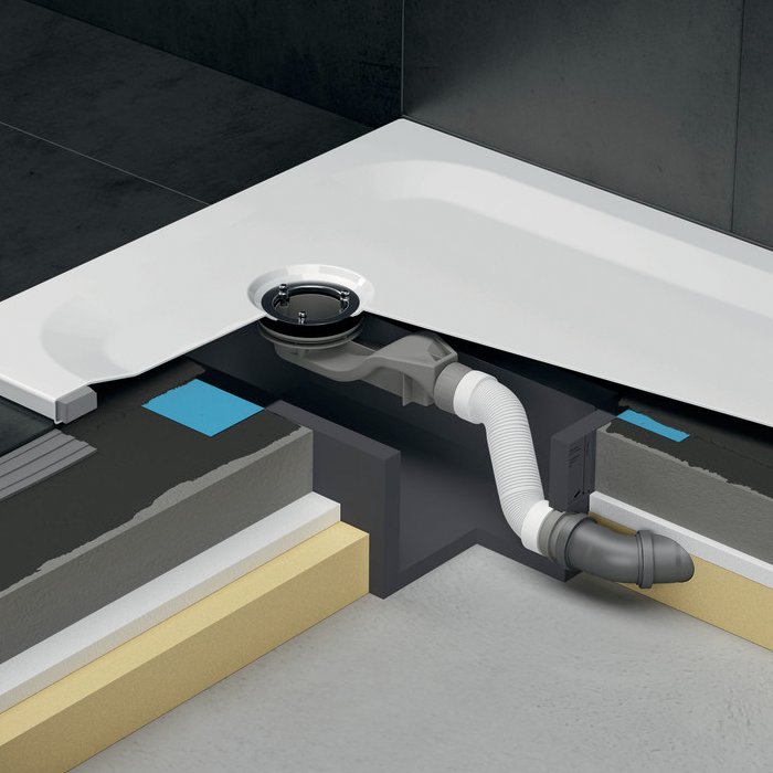 Bette Installationsbox Easy Connect mit Dichtmanschette