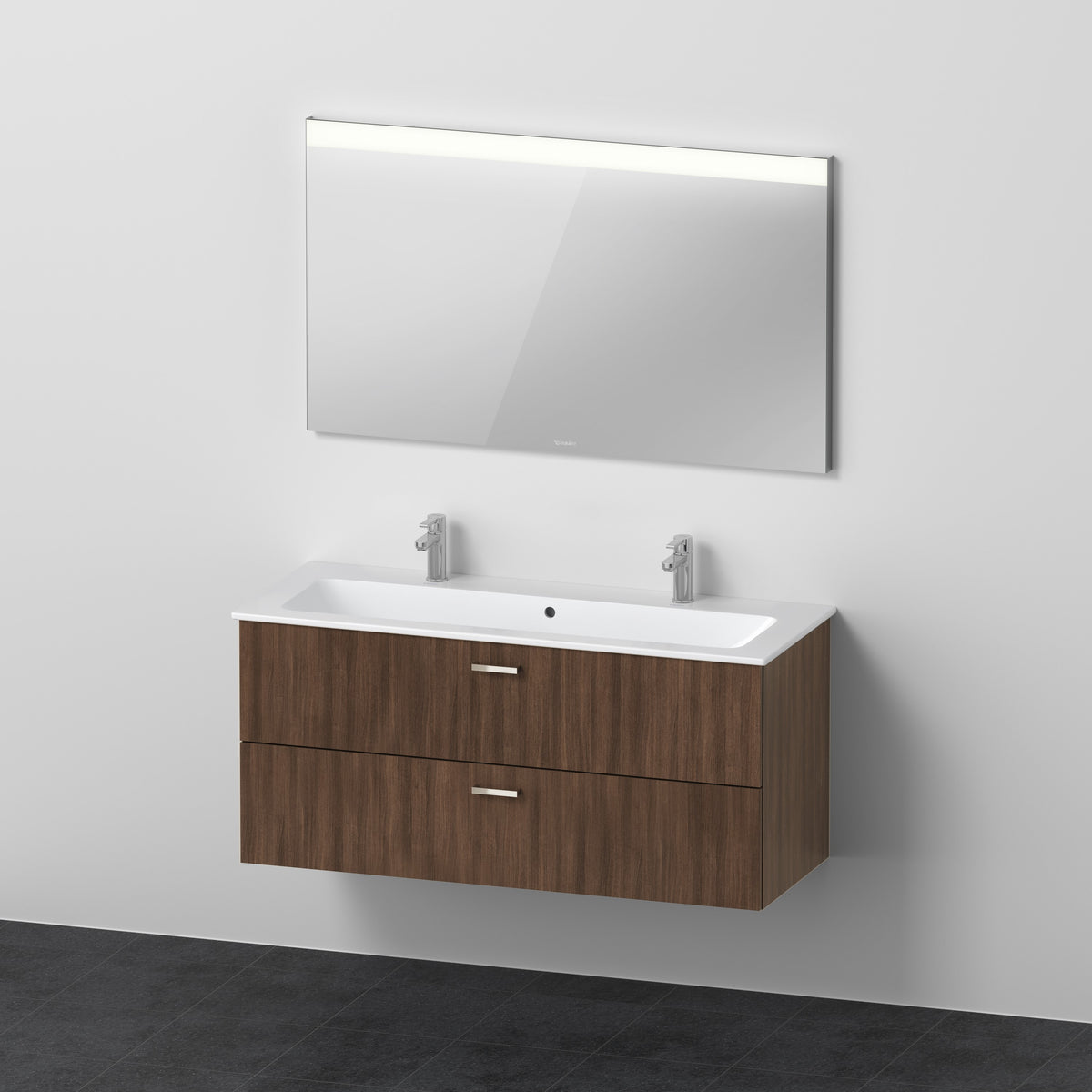 Duravit XBase Waschtisch und Unterbau mit Spiegel
