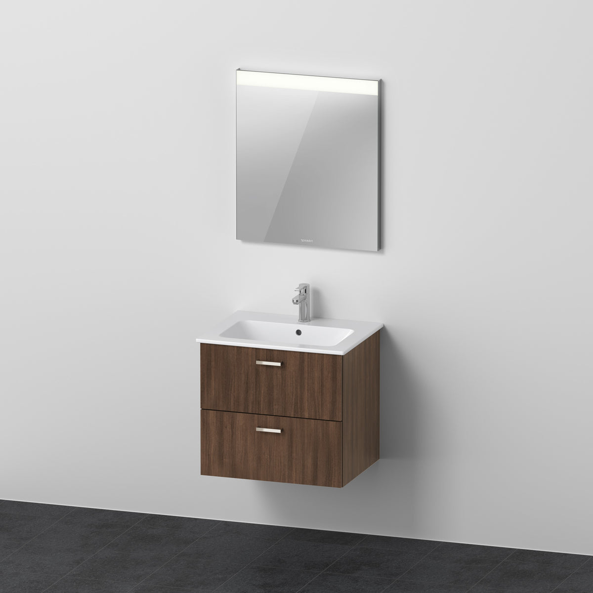 Duravit XBase Waschtisch mit Unterbau und Spiegel