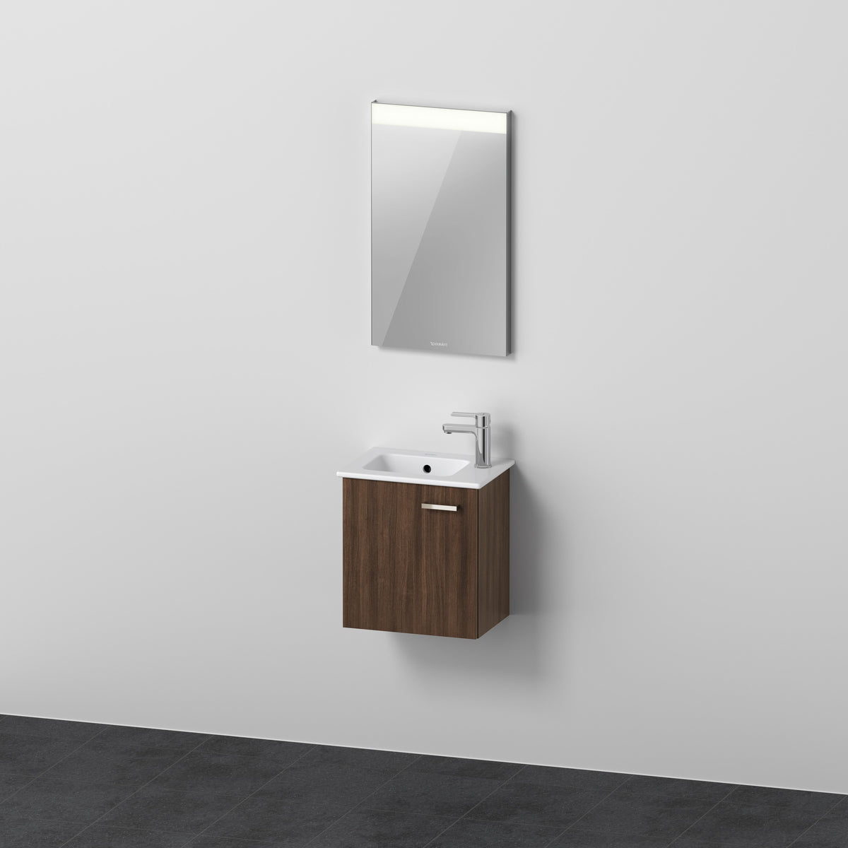 Duravit XBase Waschtisch und Unterbau mit Spiegel