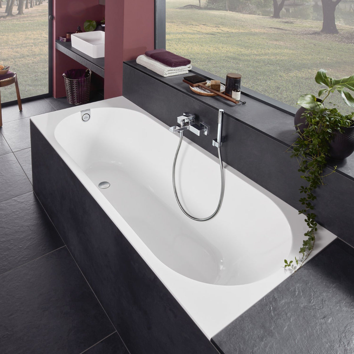 Villeroy & Boch Oberon 2.0 Rechteck-Badewanne Einbauversion