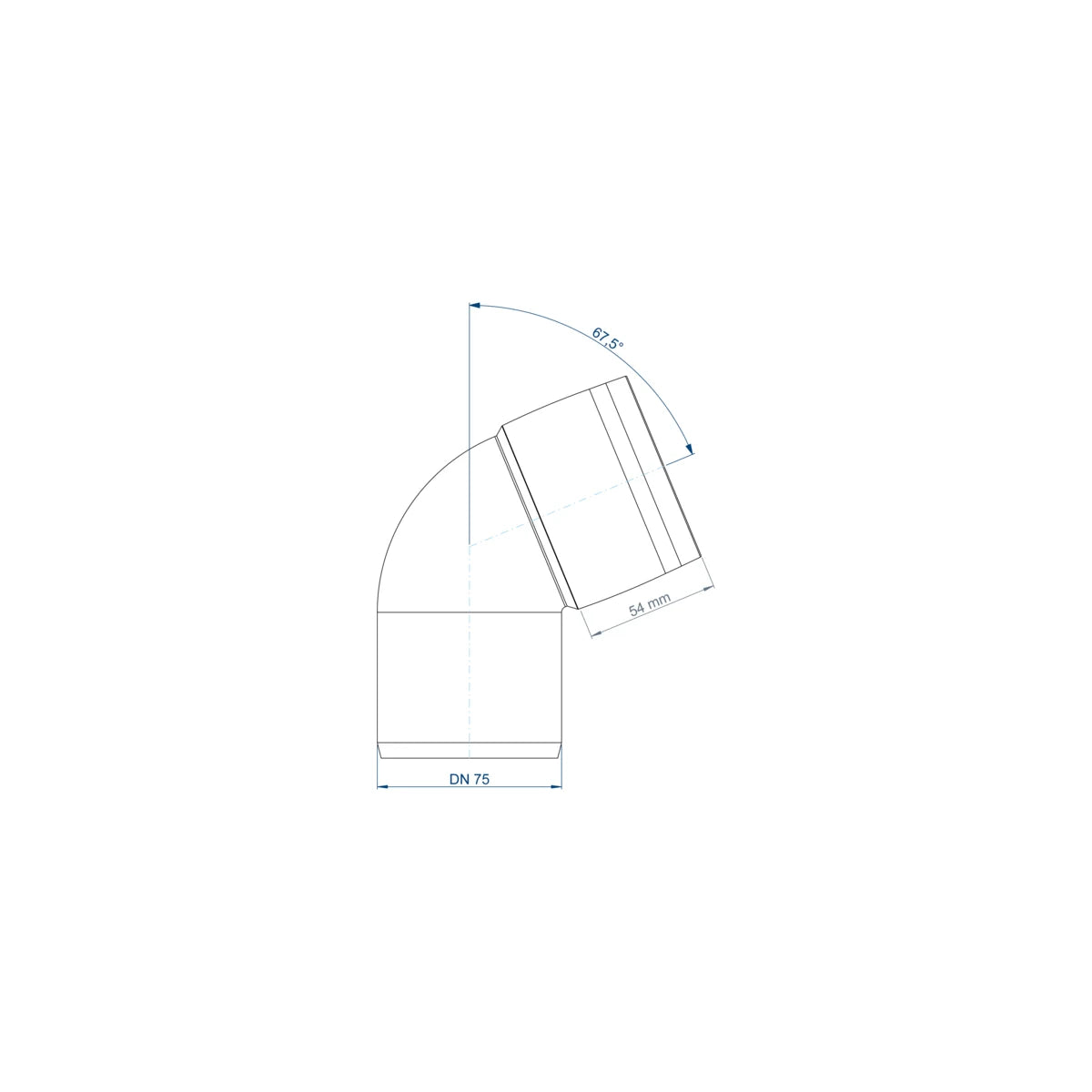 Poloplast POLO-KAL XS Bogen 67,5°